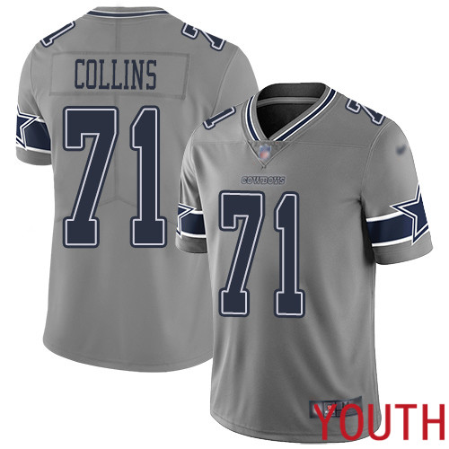 Youth Dallas Cowboys Limited Gray La el Collins #71 Inverted Legend NFL Jersey